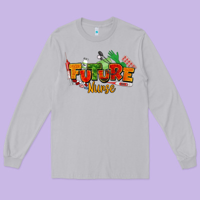 Future Nurse Juneteenth Long Sleeve Tee Designed By Nancycooperartshop