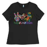 Black peace love autism Ladies Tee - SublimationCraftShop