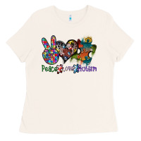 Bone peace love autism Ladies Tee - SublimationCraftShop