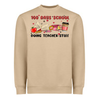 Mushroom 100 days school Heavyweight Sweatshirt - MaliasSmallBusiness