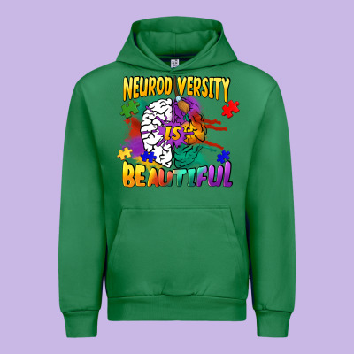 Neurodiversity Is Beautiful Urban Hoodie Designed By Fadigitalartstudio
