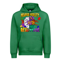 Emerald Neurodiversity is beautiful Urban Hoodie - FaDigitalArtStudio