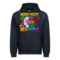 Navy Neurodiversity is beautiful Urban Hoodie - FaDigitalArtStudio