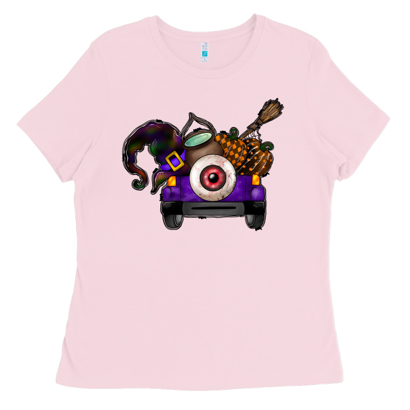 Halloween Truck Ladies Tee by CowhideDigitalArt | Teevron