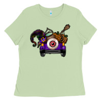 Matcha Halloween Truck Ladies Tee - CowhideDigitalArt