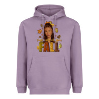 Lavender Just a girl who loves Fall afro woman Heavyweight Hoodie - NancyCooperArtShop