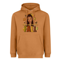 Meerkat Just a girl who loves Fall afro woman Heavyweight Hoodie - NancyCooperArtShop