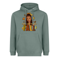 Sage Just a girl who loves Fall afro woman Heavyweight Hoodie - NancyCooperArtShop