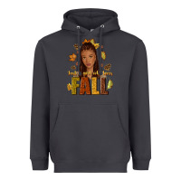 Smoke Just a girl who loves Fall afro woman Heavyweight Hoodie - NancyCooperArtShop