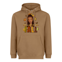 Toasted Coconut Just a girl who loves Fall afro woman Heavyweight Hoodie - NancyCooperArtShop