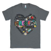 Charcoal Heather retro maestra word Classic Tee - JahusDesignShop