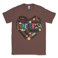 Chestnut retro maestra word Classic Tee - JahusDesignShop