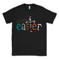 Black Happy Easter Classic Tee - CowhideDigitalArt