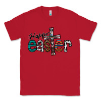 Red Happy Easter Classic Tee - CowhideDigitalArt