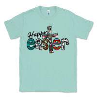 Seafoam Happy Easter Classic Tee - CowhideDigitalArt