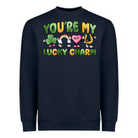 Navy you're my lucky charm Heavyweight Sweatshirt - MaliasSmallBusiness
