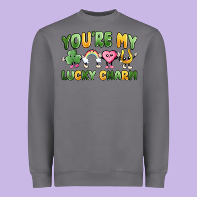 You're My Lucky Charm Heavyweight Sweatshirt Designed By Maliassmallbusiness