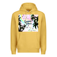 Antique Gold summer vibes with birds Premium Hoodie - TumblerDesignByShophia