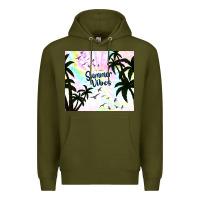Army Green summer vibes with birds Premium Hoodie - TumblerDesignByShophia