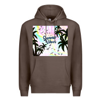 Coffee summer vibes with birds Premium Hoodie - TumblerDesignByShophia