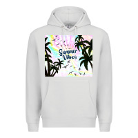 Dove Grey summer vibes with birds Premium Hoodie - TumblerDesignByShophia