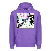 Purple summer vibes with birds Premium Hoodie - TumblerDesignByShophia