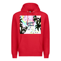Red summer vibes with birds Premium Hoodie - TumblerDesignByShophia