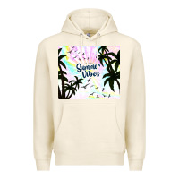 Tofu summer vibes with birds Premium Hoodie - TumblerDesignByShophia