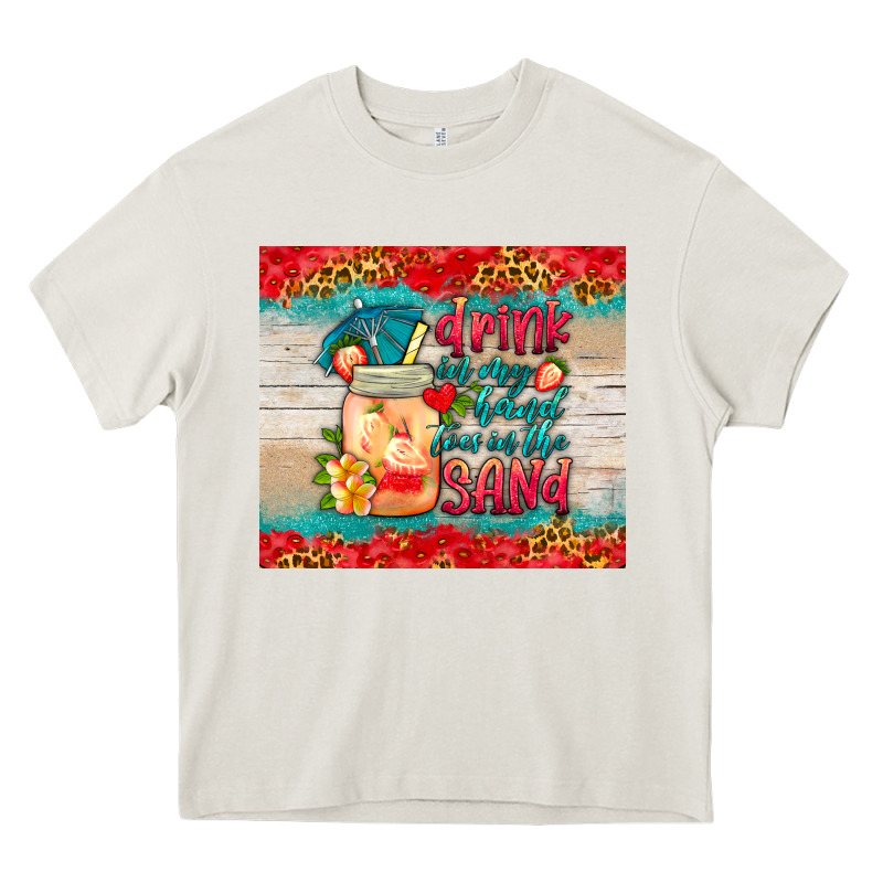 Drink In My Hand Toes In The Sand Tumbler Heavy Core Tee by HRA Design Shop | Teevron
