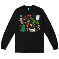 Black nurse christmas Long Sleeve Tee - MaliasSmallBusiness