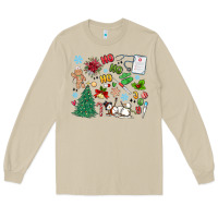 Mushroom nurse christmas Long Sleeve Tee - MaliasSmallBusiness