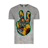 Cloud Rock Aztec Sunflower Peace Sign Vintage Tee - Jasminsmagicworld