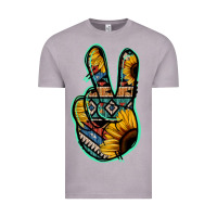 Vintage Zinc Aztec Sunflower Peace Sign Vintage Tee - Jasminsmagicworld
