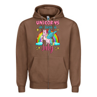 Chestnut unicorns are born in july Zipper Hoodie - Jasminsmagicworld