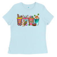 Baby Blue Easter coffee drinks Easter Day Ladies Tee - Neo Western
