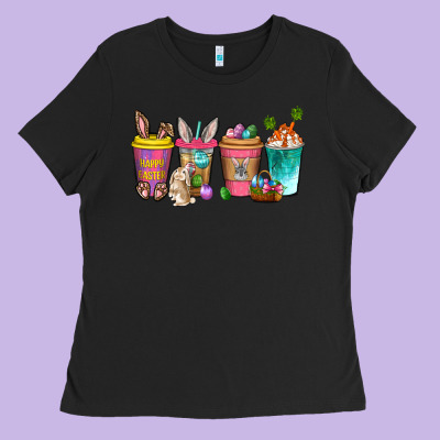 Easter Coffee Drinks Easter Day Ladies Tee Designed By Neo Western