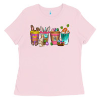 Bubblegum Pink Easter coffee drinks Easter Day Ladies Tee - Neo Western
