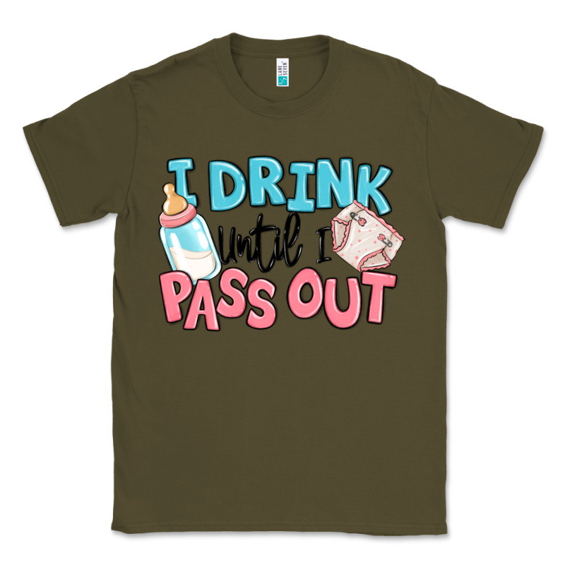 I Drink Until I Pass Out Baby Classic Tee by MaliasSmallBusiness | Teevron