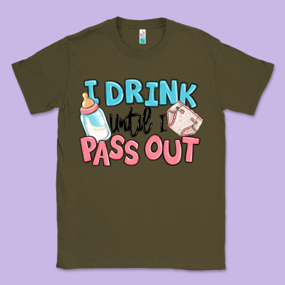 I Drink Until I Pass Out Baby Classic Tee Designed By Maliassmallbusiness