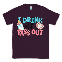 Plum i drink until i pass out baby Classic Tee - MaliasSmallBusiness