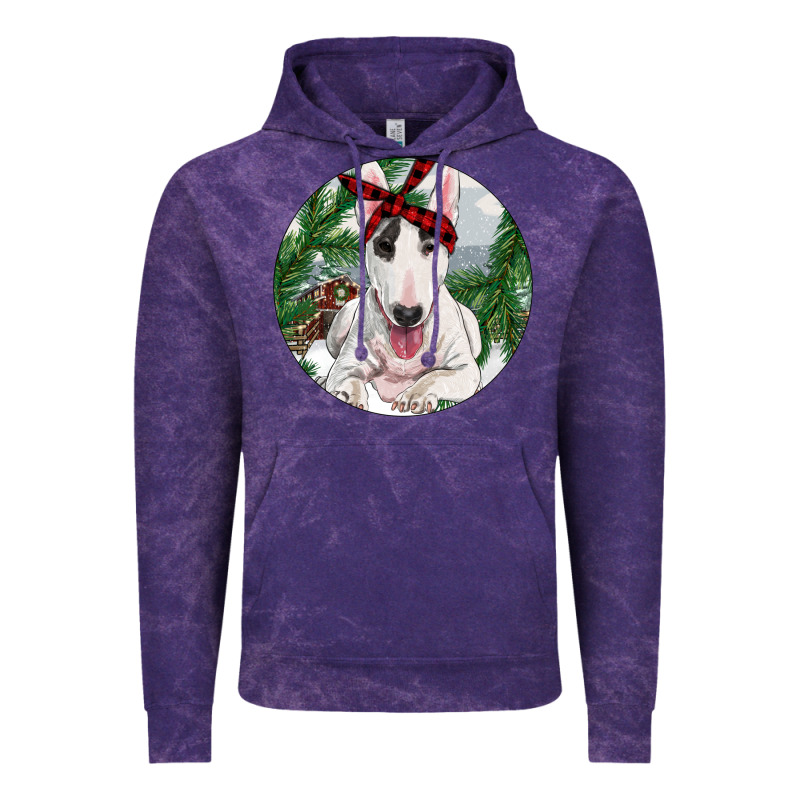 Bull Terrier And Farm Vintage Hoodie by RanaPortraitStore | Teevron