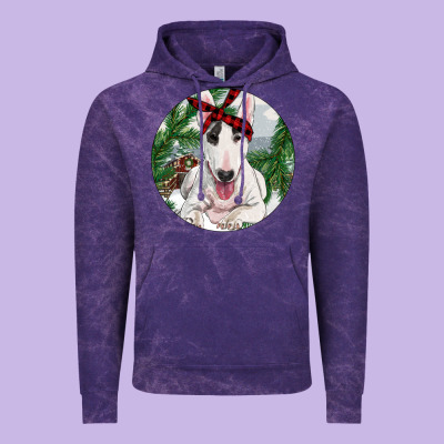 Bull Terrier And Farm Vintage Hoodie Designed By Ranaportraitstore