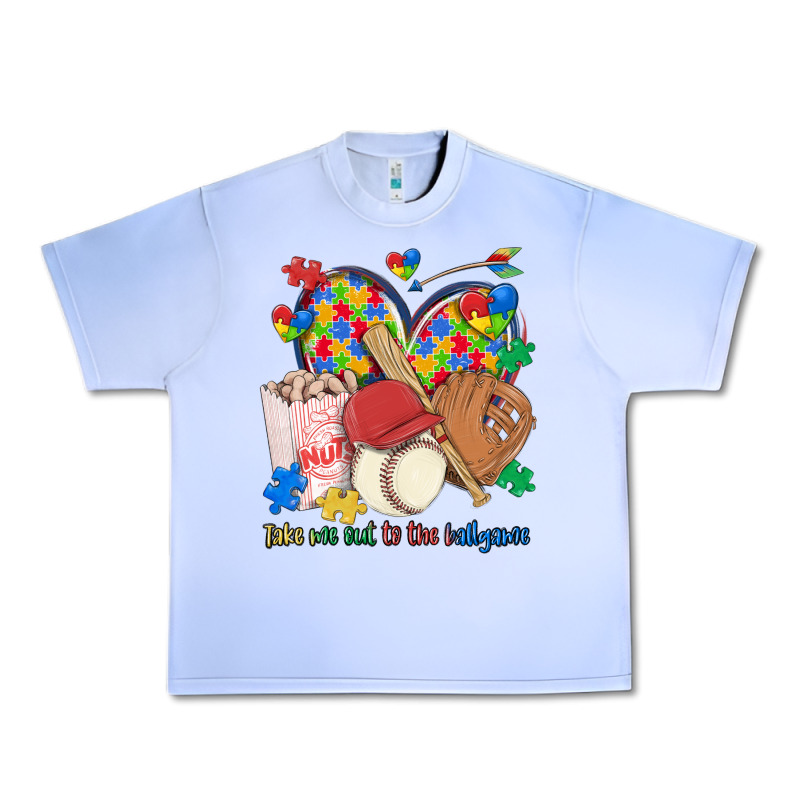 Take Me Out To The Ballgame  Autism Baseball Urban Heavy Tee by MaliasSmallBusiness | Teevron