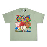 Oil Green take me out to the ballgame  autism baseball Urban Heavy Tee - MaliasSmallBusiness