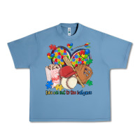 Pebble Blue take me out to the ballgame  autism baseball Urban Heavy Tee - MaliasSmallBusiness