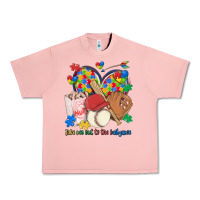 Salmon take me out to the ballgame  autism baseball Urban Heavy Tee - MaliasSmallBusiness
