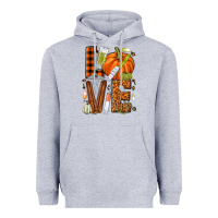 Heather Grey Fall Nurse love Heavyweight Hoodie - NancyCooperArtShop