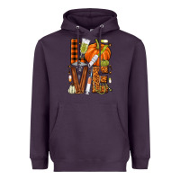 Plum Fall Nurse love Heavyweight Hoodie - NancyCooperArtShop