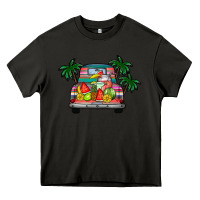 Asphalt summer truck Heavy Core Tee - CowhideDigitalArt