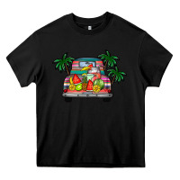 Black summer truck Heavy Core Tee - CowhideDigitalArt